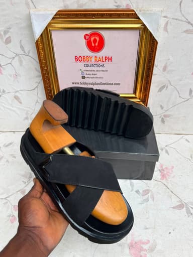 Cross double sole slippers
