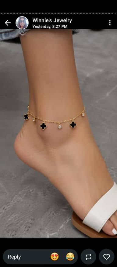 Female ankle chain