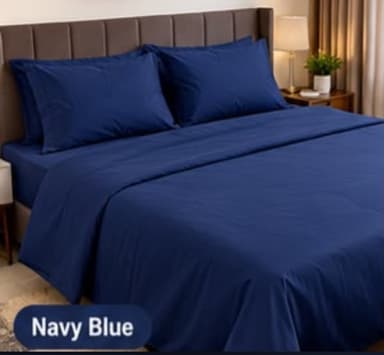 Plain Bedsheet 4 pillowcases and duvet 60k