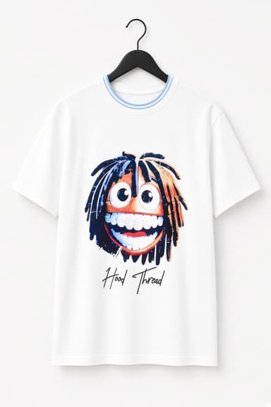 Hood Thread Signature Oversized Shirt