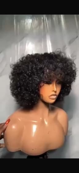 Short fringe water curls