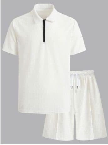 MEN'S ZIPPER POLO & SHORT