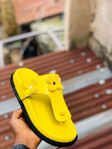 Yellow slippers