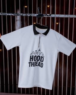 Hood Thread Stay Cool Oversized Polo – Cream Editi