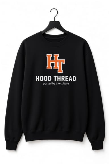 Hood thread Crewneck Sweatshirt